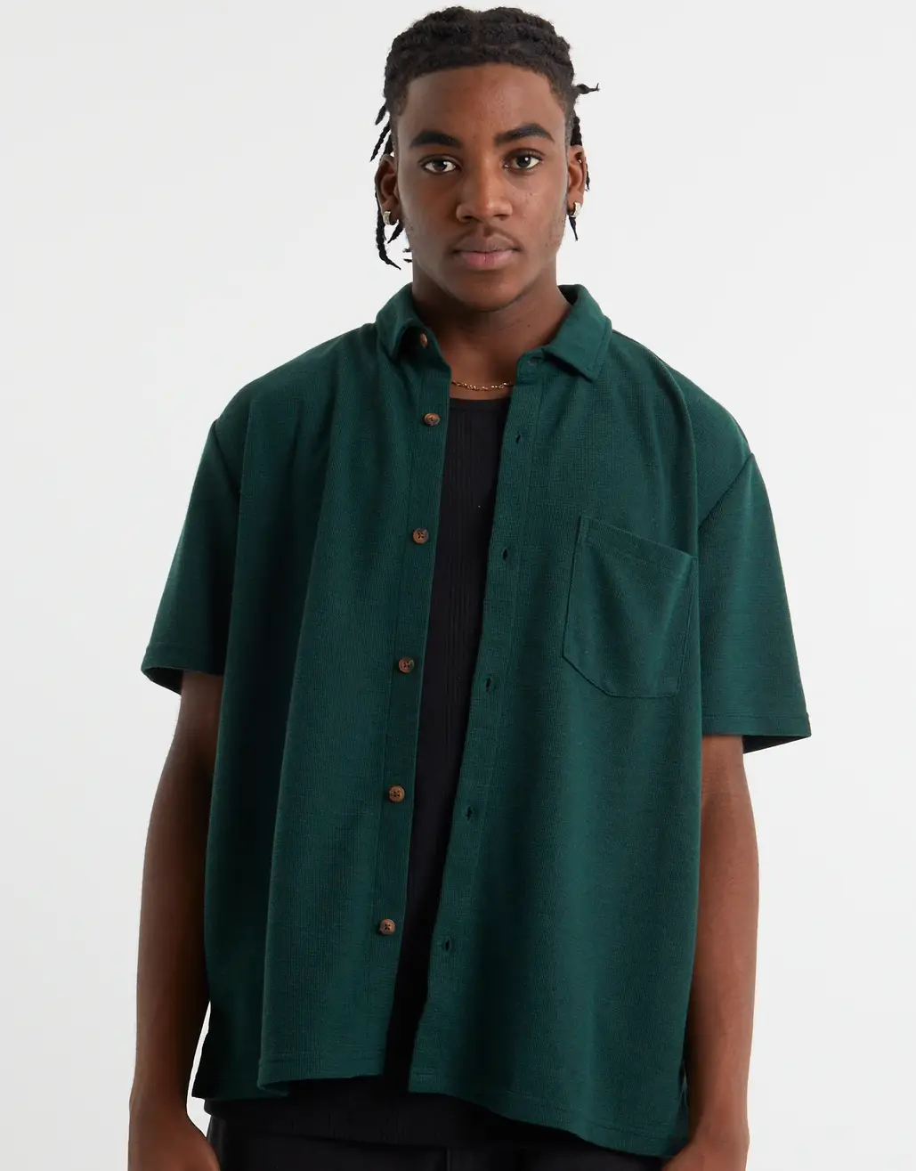 FLAMENCO SHORT SLEEVE SHIRT IN GREEN