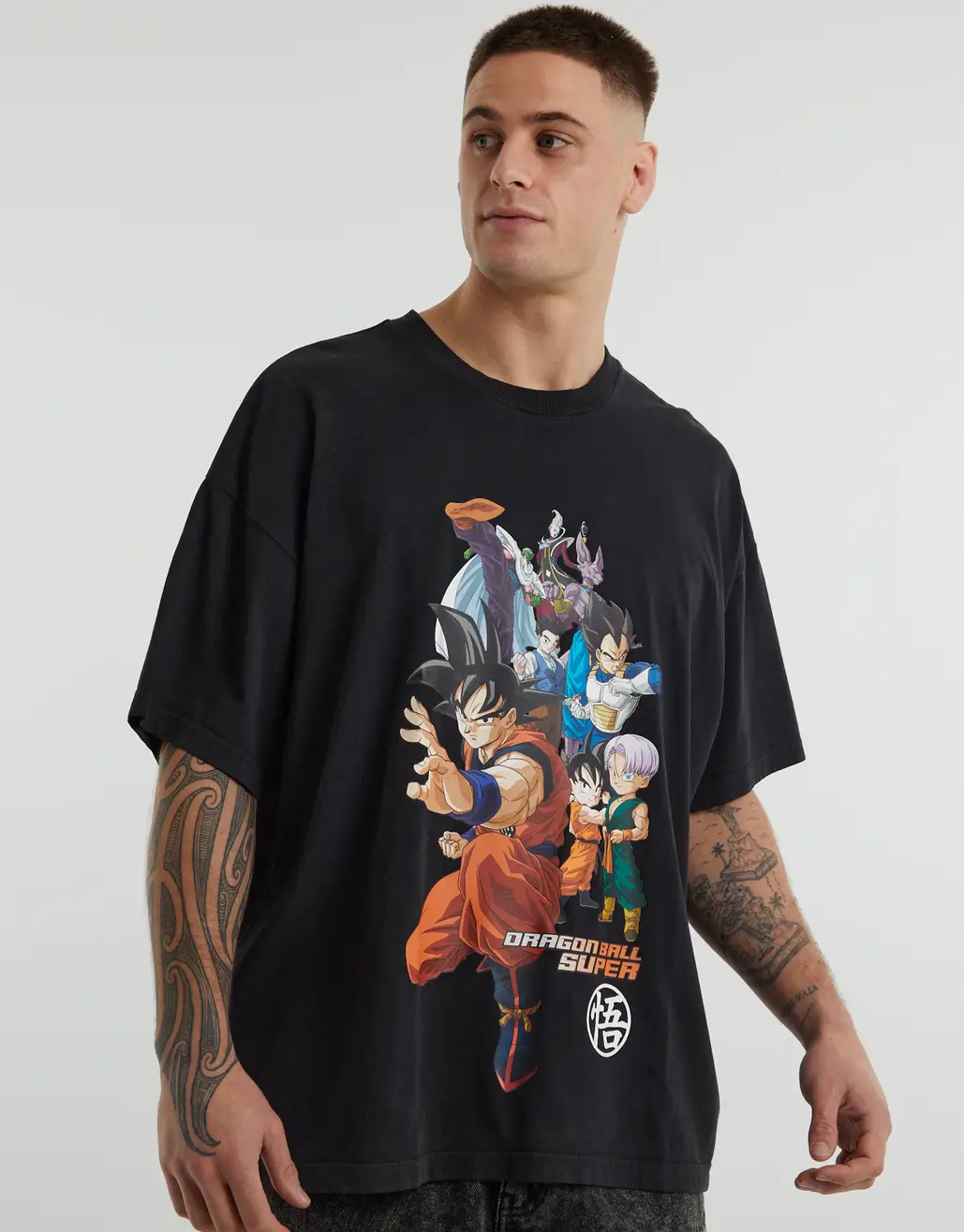 DRAGON BALL Z TEE IN WASHED BLACK